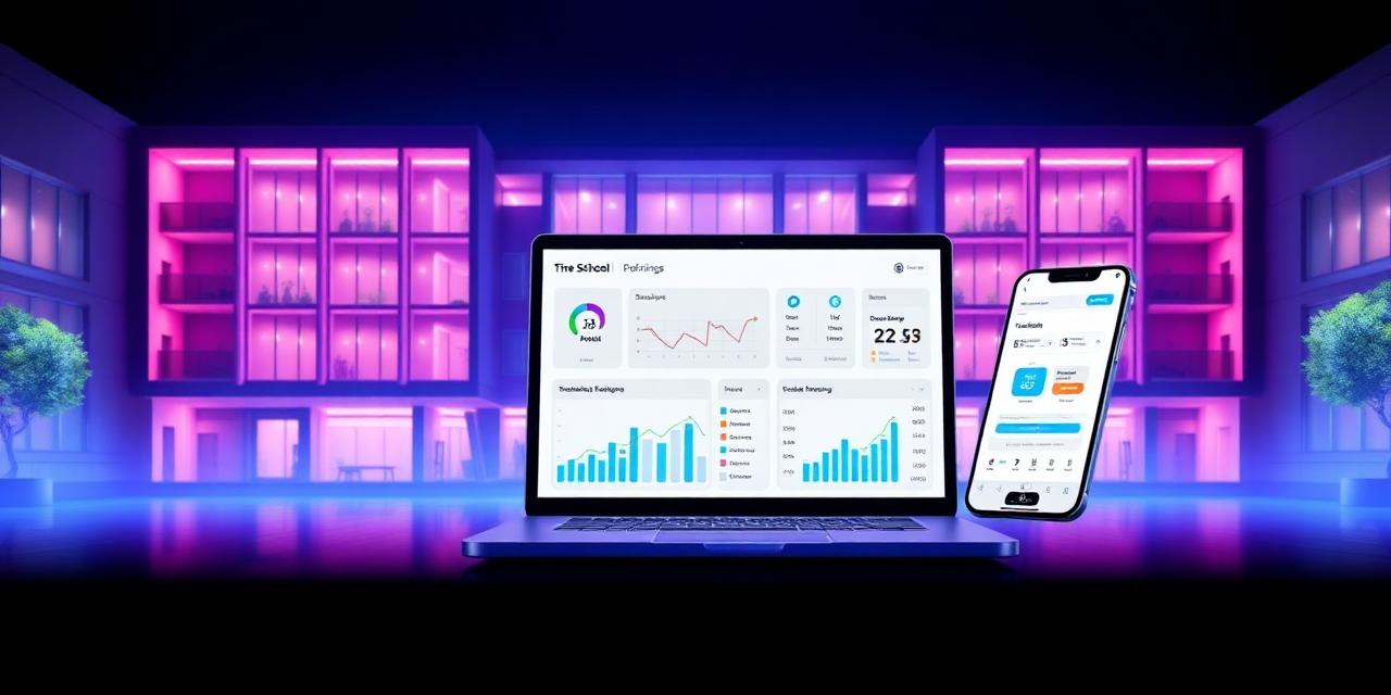School Management System dashboard preview
